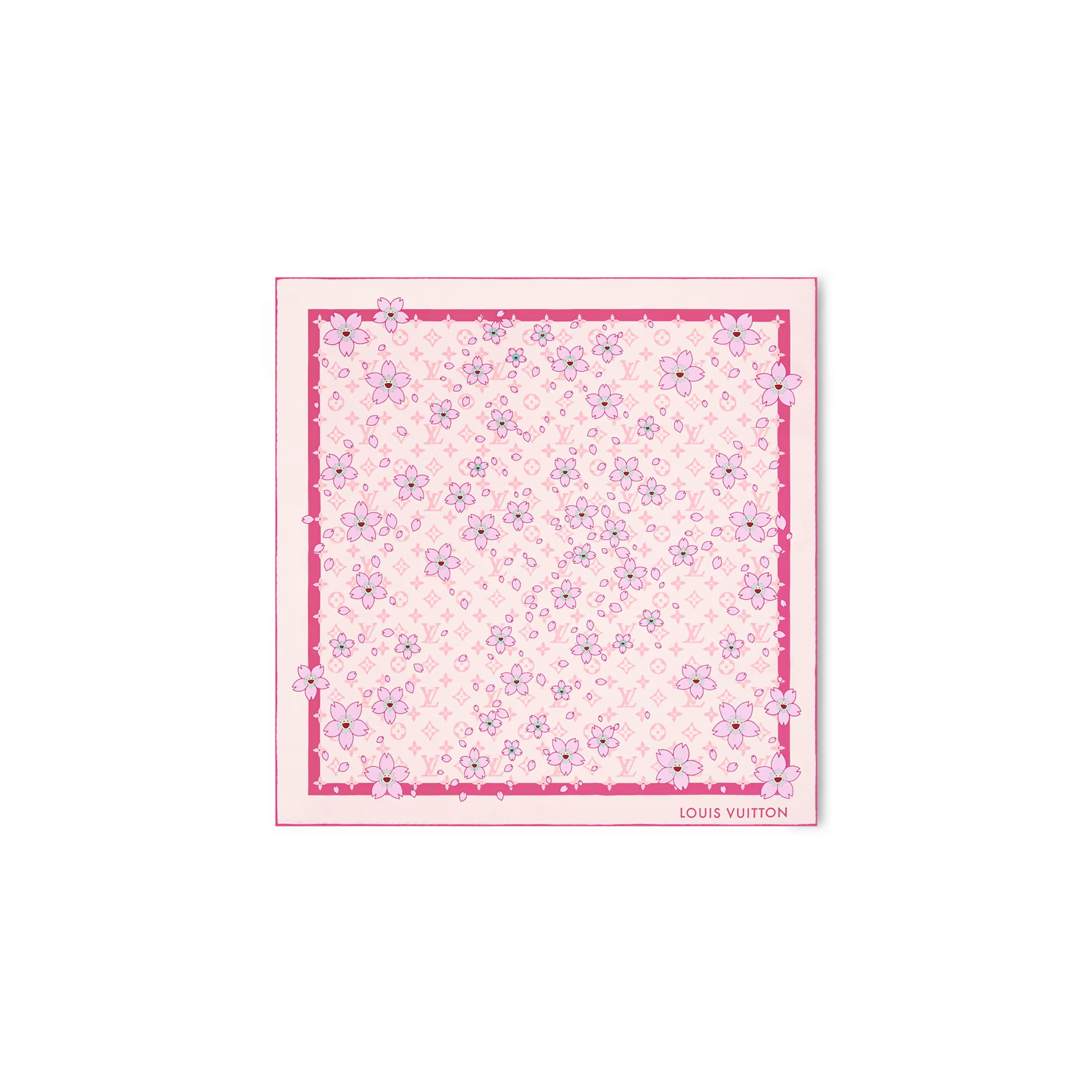 LOUIS VUITTON MURAKAMI LV X TM MONOGRAM CHERRY BLOSSOM SQUARE 70 M94964 (67*67cm)
